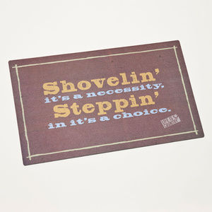 Shovelin' It's A Necessity Country Door Mat NEW